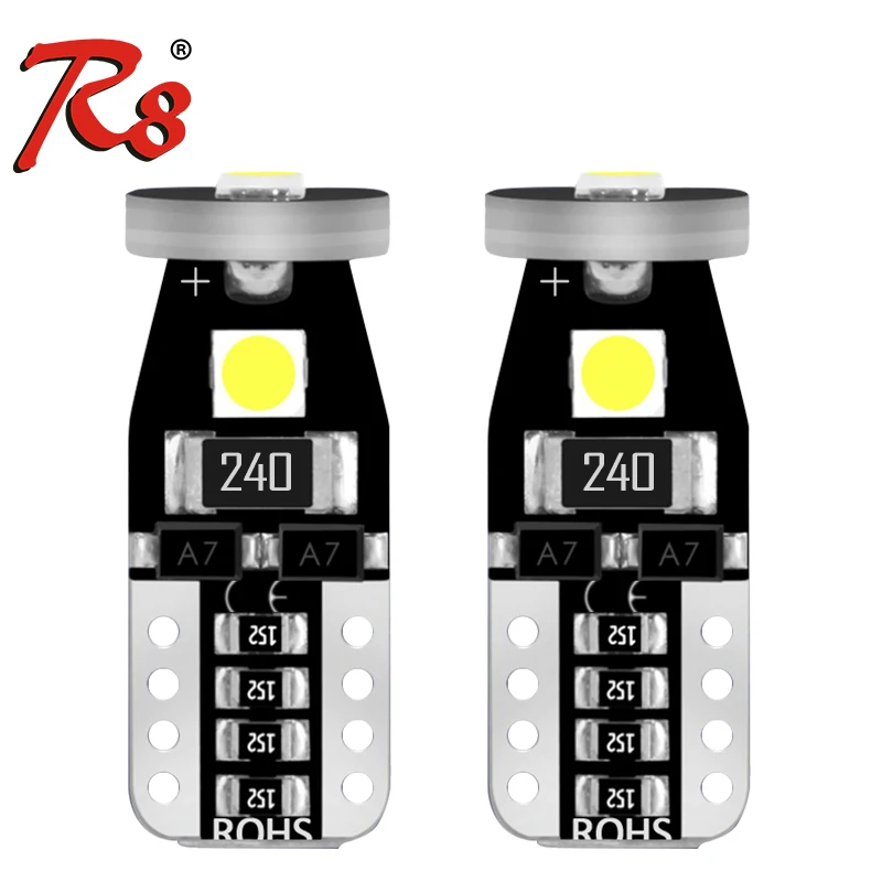 

2 шт., Автомобильные светодиодные лампы t10 w5w 3030 3SMD 194 168 12 В 6500 К