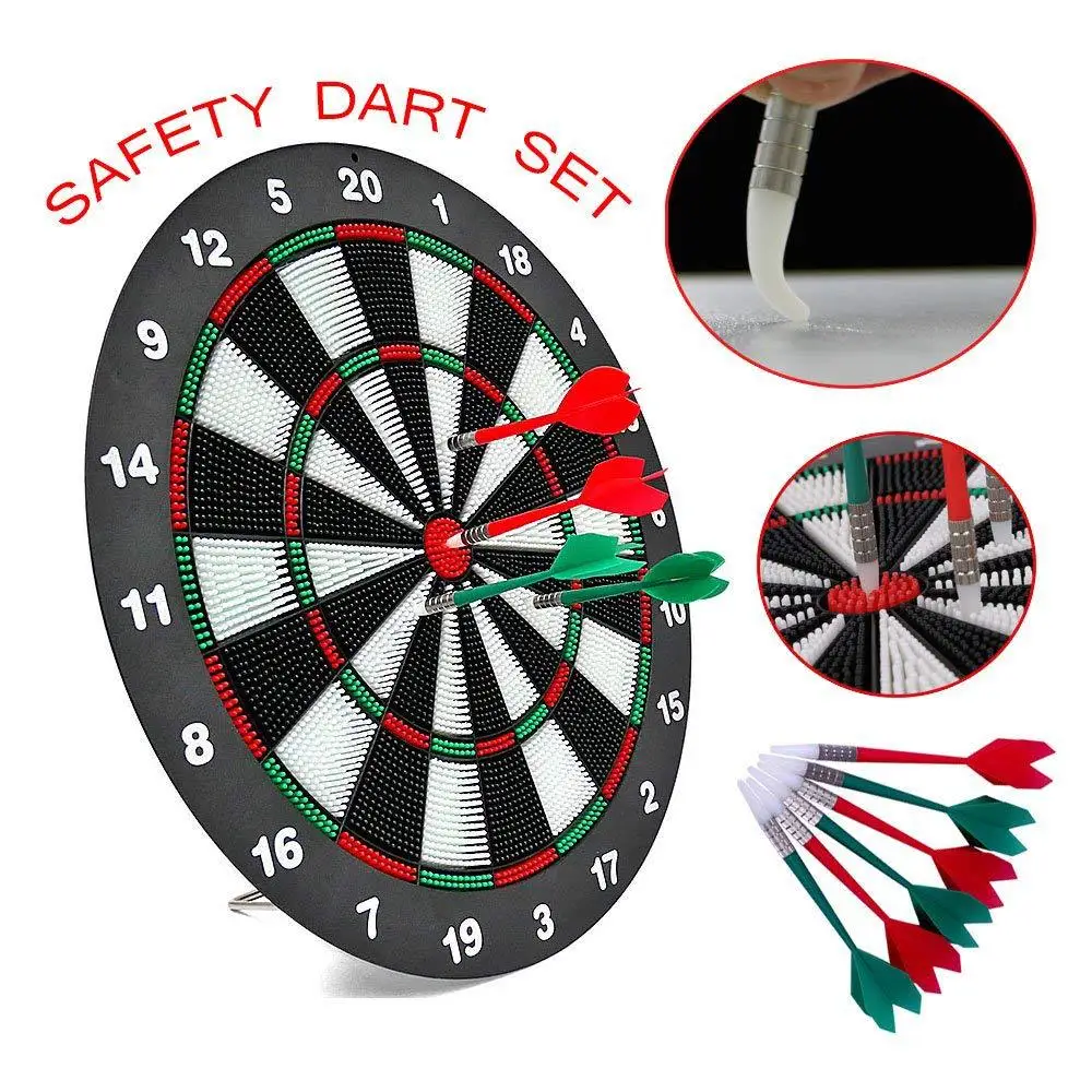 

2020 New Hot Professional Soft Steel Tip Dart Boards Dart Accessories Flights Wings Safety Christmas Gift Children Adult 42cm