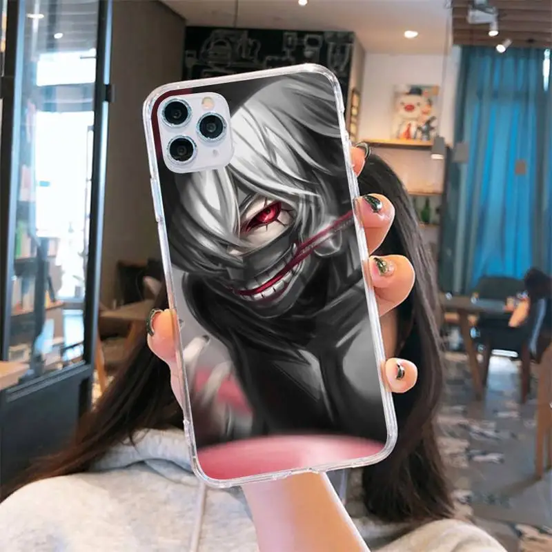 

Tokyo Ghoul high quality Anime Phone Case Transparent soft For iphone 5 5s 5c se 6 6s 7 8 11 12 plus mini x xs xr pro max
