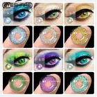 Цветные контактные линзы EYESHARE для глаз, 2 шт., косметические цветные линзы ed, коричневые синие натуральные линзы, контактные линзы, красота, макияж глаз