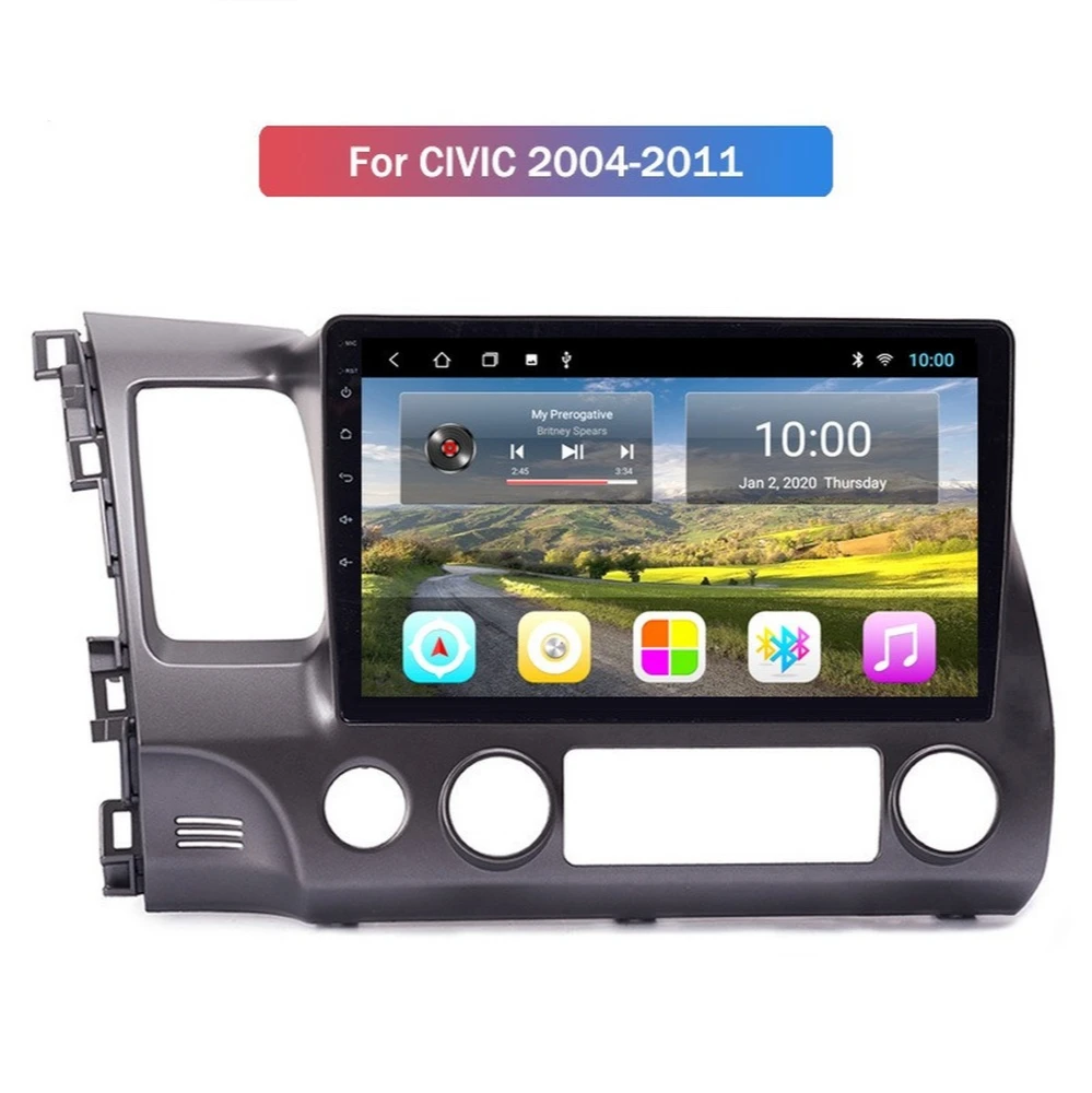 

Android 10.0 Car GPS Navigation For HONDA CIVIC 2004-2011 Left Driving Audio Radio Stereo Head Unit With Wifi 4G AHD