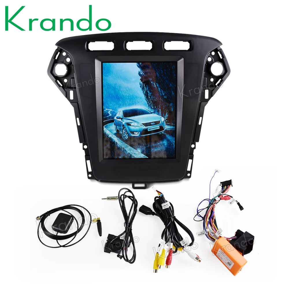 Krando Android 8,1 10," Tesla вертикальный экран для FORD Mondeo 2011-2013 Автомобильная Радио Навигация dvd развлекательная система плеер