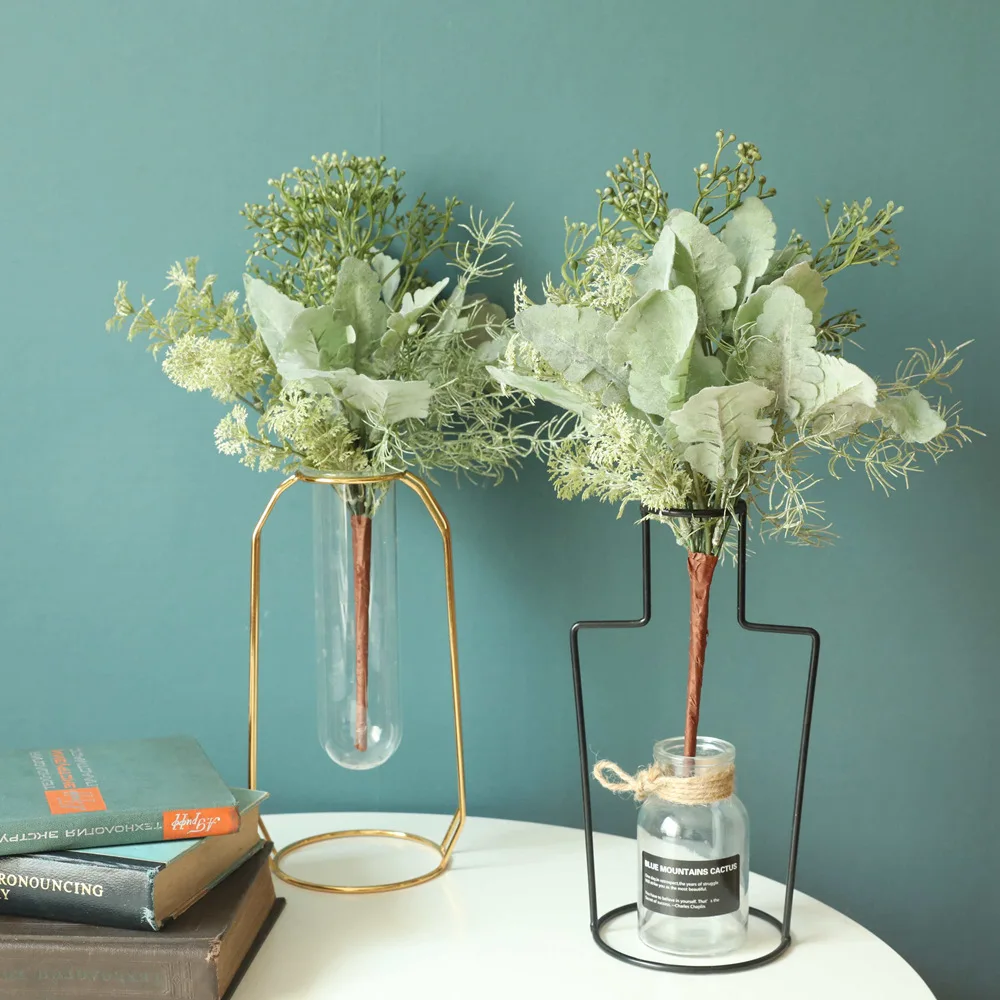 

Decorative Artificial Plant Ferns Plastic Fake Flower branch Greenery Wall Tree Summer Wedding Christmas Decoration Accessories