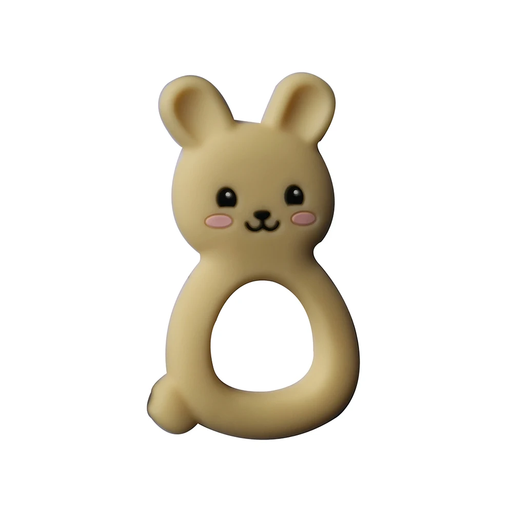 

Silicone Teether Bunny Cartoon Animal BPA Free Rodent Teeth Necklace Food Grade Chewable Toys Baby Teether Products For Newborn