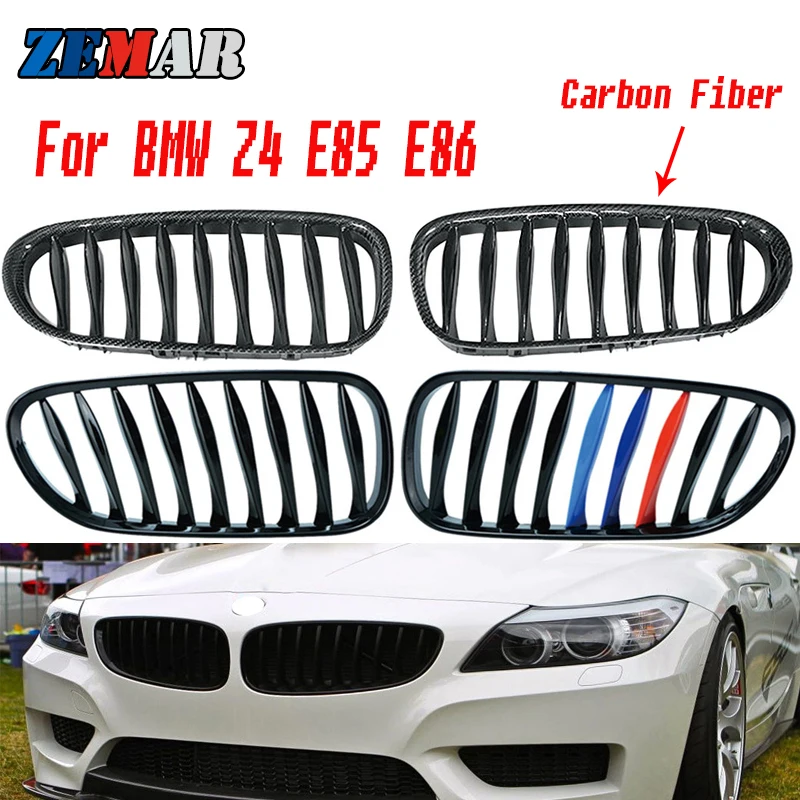 

Решетки для переднего бампера BMW Z4 E85 E86 Roadster Coupe M Power, спортивные аксессуары, 1 комплект