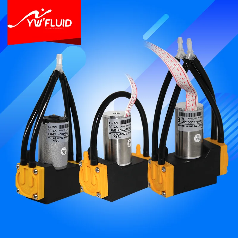 Миниатюрный вакуумный насос 12 В/24 В бесшумный постоянного тока высокого