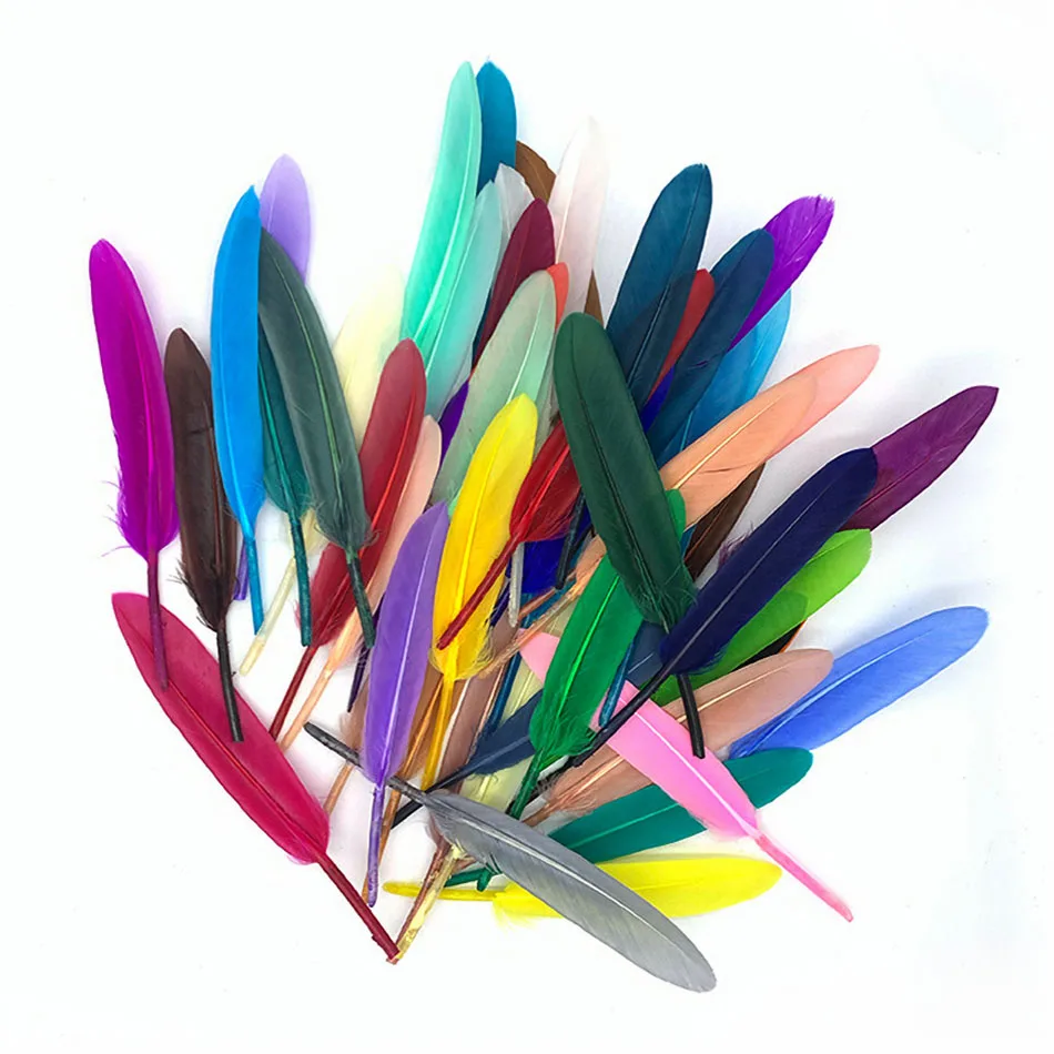 100 шт. цветные перья рукоделие Изготовление ювелирных изделий Сделай Сам