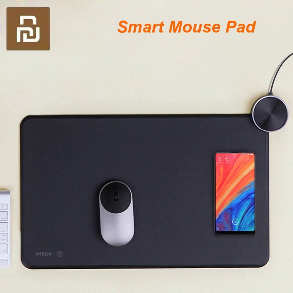 Youpin Smart M ous e Поддержка Mix2S Pad Беспроводная зарядка кнопки из алюминиевого сплава