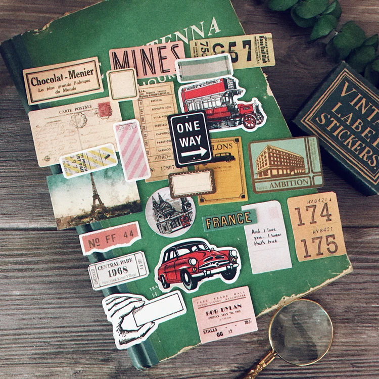 24 шт. винтажный Европейский БРИТАНСКИЙ ТУР стикер для автомобиля DIY Ремесло