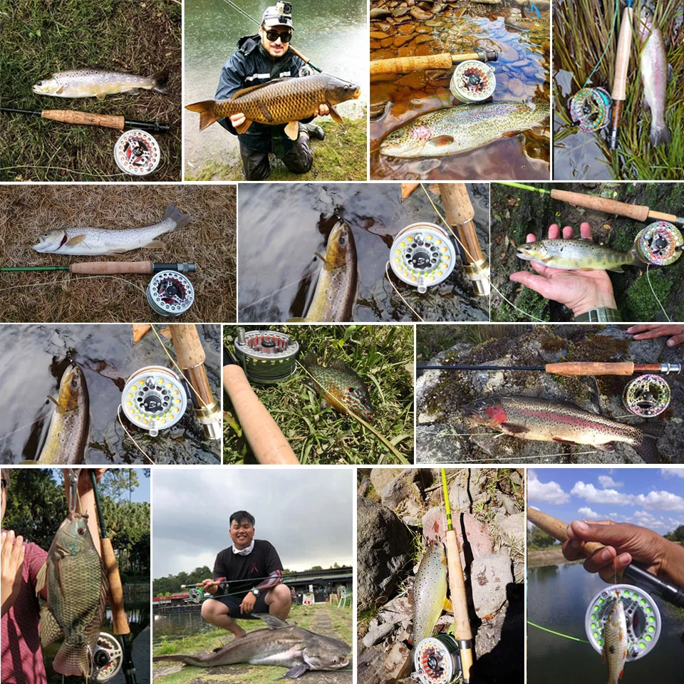 

High Quality Eco 1/2/3/4/5/6/7/8wt Fly Reel Large Arbor Aluminum Fly Fishing Reel Hand-Changed Fishing Reel