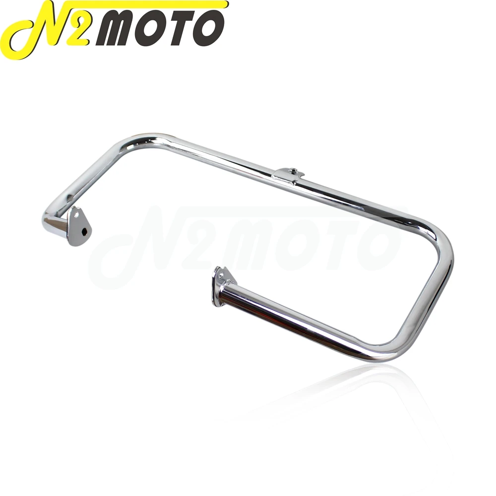 Хромированный/черный бампер для мотоцикла защита двигателя полоса Harley Touring Road King