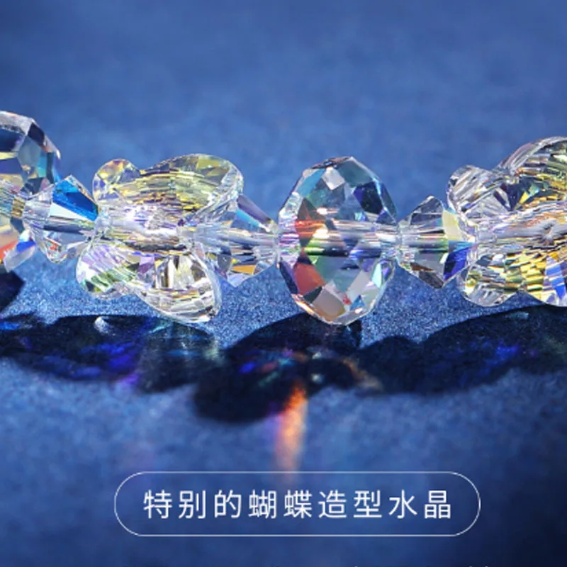 Красочные AB бабочки Кристалл бисера браслеты для женщин сладкий темперамент