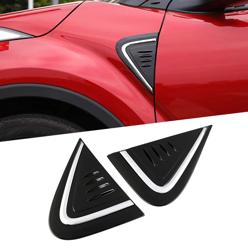 ABS Хромированная дверь боковая вентиляция воздушный поток крыло на выходе Крышка