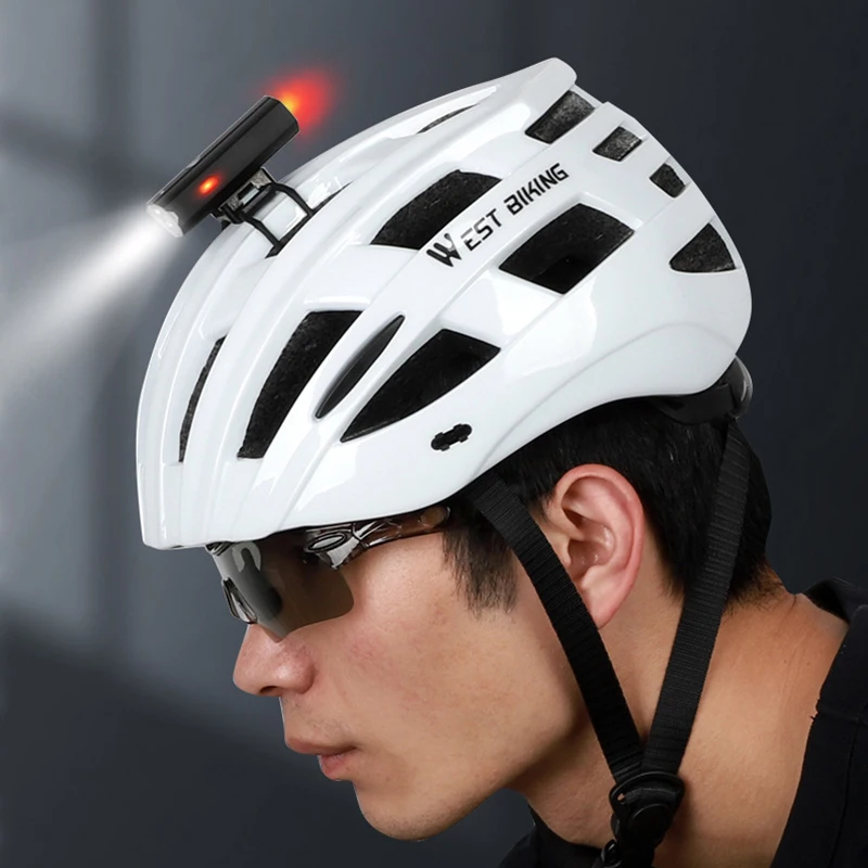 

Mini Cycling Helmet Light Bike Front Light Safety Warning Lights Waterproof USB Charging Bike Headlight Flashlight for Handlebar