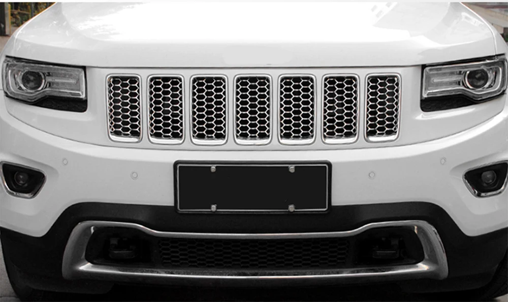 MOPAI гоночные грили для Jeep Grand Cherokee- Автомобильная передняя вставка сотовая сетка решетка декоративная крышка автомобильные аксессуары