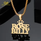 Индивидуальное ожерелье с именем короны, двухименная подвеска, золотые ювелирные изделия из нержавеющей стали, цепь с именной табличкой для женщинмужчин, очаровательные ювелирные изделия, подарок