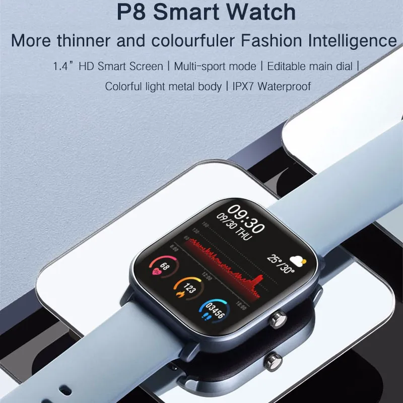 

HESTIA Fitness Tracker Body Temperature ECG Smart Bracelet Heart Rate Monitor Immunity Smart Watch Music Control Sport 2020