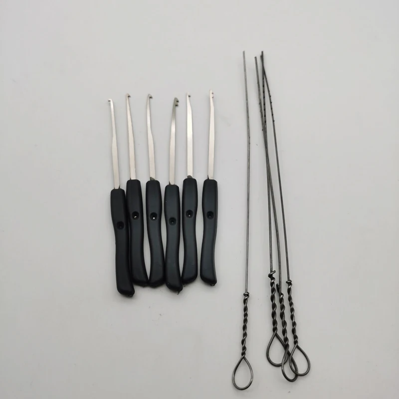 Лучший слесарный набор 12 шт. + 10 экстрактор сломанных ключей крючки для удаления