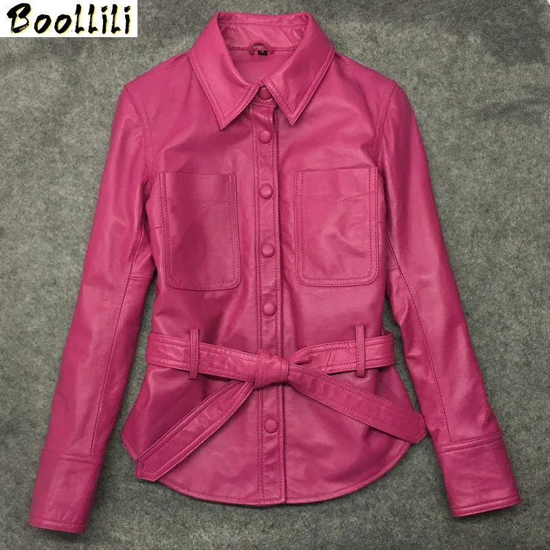 Women's 2023 New Real Leather Jacket Spring Autumn Sheepskin Coat Korean Genuine Leather Jackets and Coats Cuero Genuino