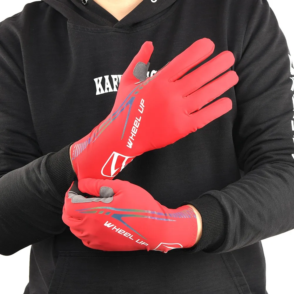 

Sports Cycling Gloves Full Finger Touch Screen Anti-slip Anti-sweat Gloves Bicycle Anti-shock Breathable Gym Fitness Equipment