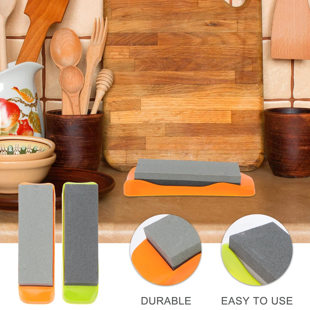 

2PCS Sharpening Stone Anti-slip Flattening Stone Cutter Grinding Tool Supply