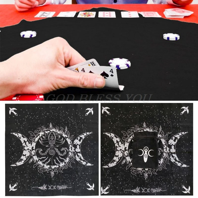Altar Tarot Cloth Triple Goddess Moon Phases Astrology Cards Divination Special Tablecloth Velvet 19&quotX19&quot Bag | Спорт и