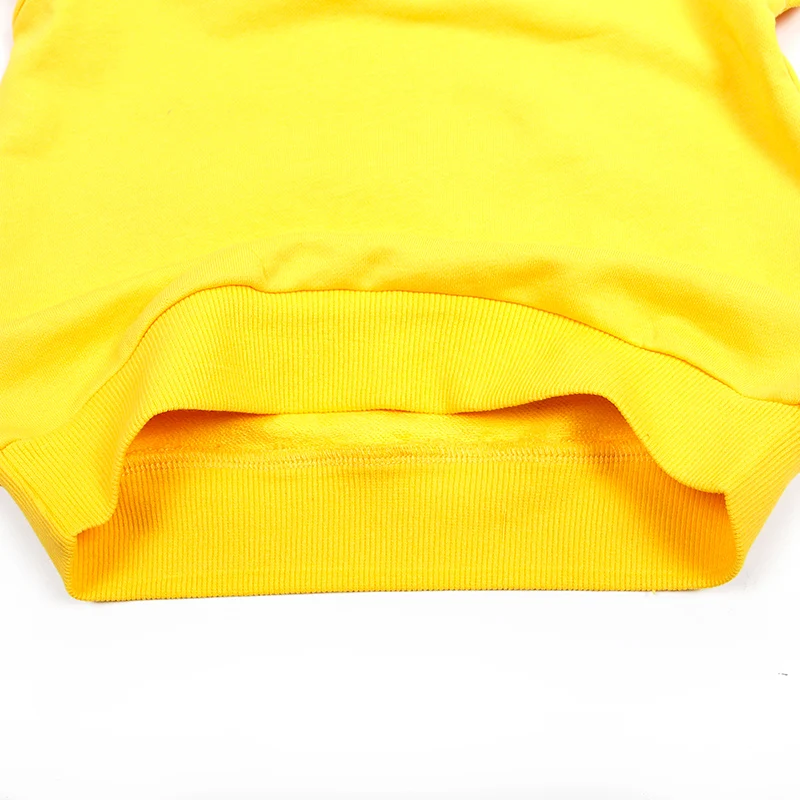

Sweatshirts Boy Girls Kids Children Hoodies Autumn Print Cotton Tops Clothes Clothing Clothing Teenage Spring Yellow