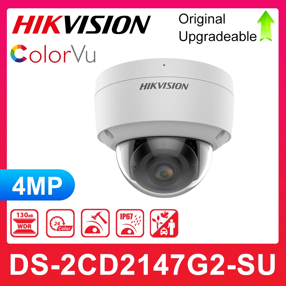 Оригинал Международный Hikvision DS 2CD2147G2 SU 4 МП ColorVu фиксированные купольные