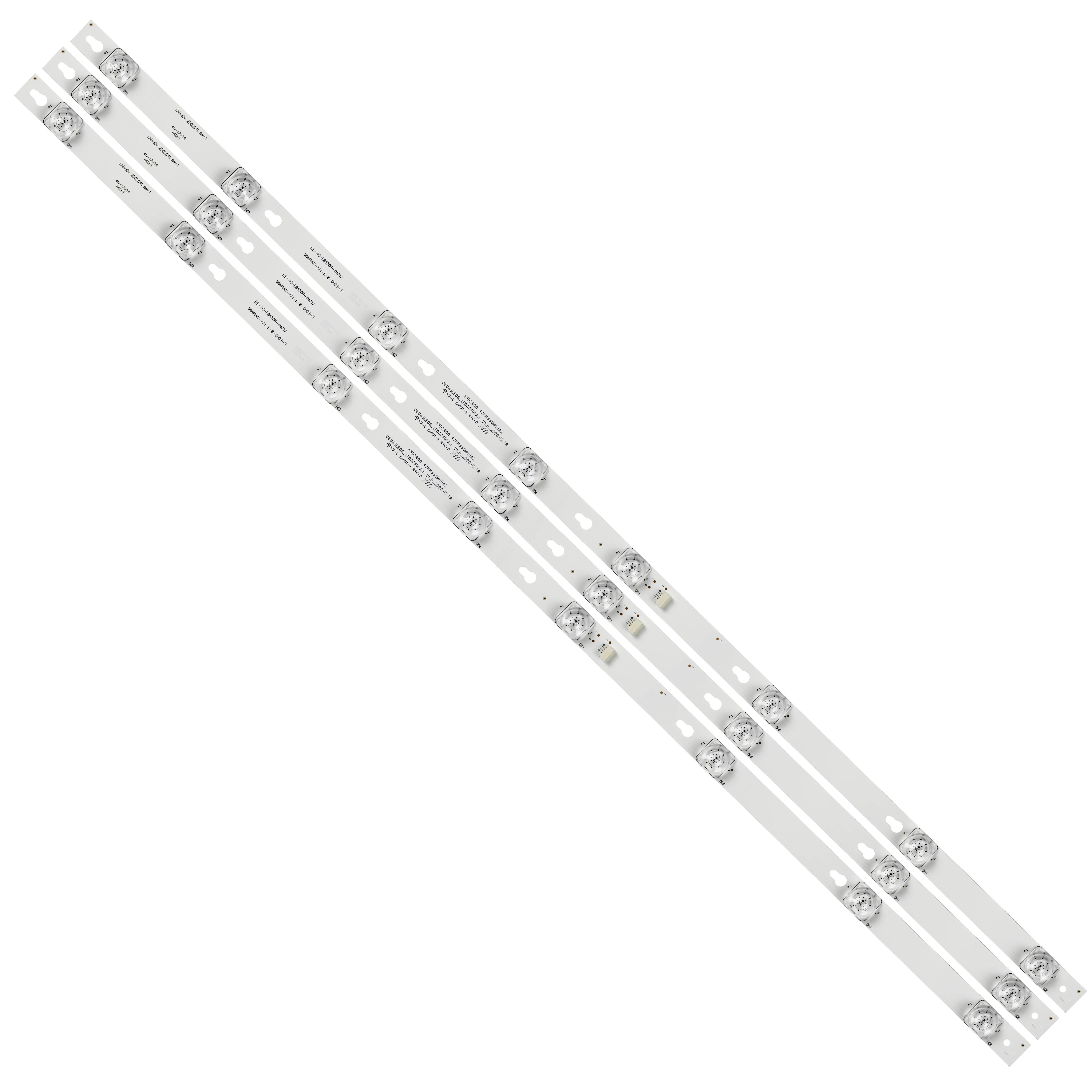 15pcs/lot LED Strip for Thomson 43UC6306 43UC6406 TCL 43S303 43S305 43DP608 D43A810 TOT_43D2900_3X8 OEM43LB06_LED3030F2.1 43S403