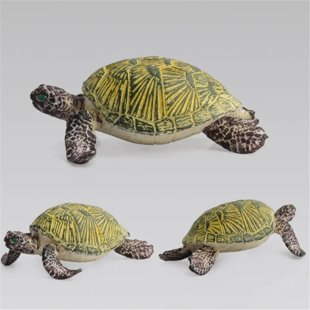 

2021 Kids Toys Ocean Animal Model Solid Emulation Turtle Figurines Collection Toy Learning Educational Kids Toys For Children