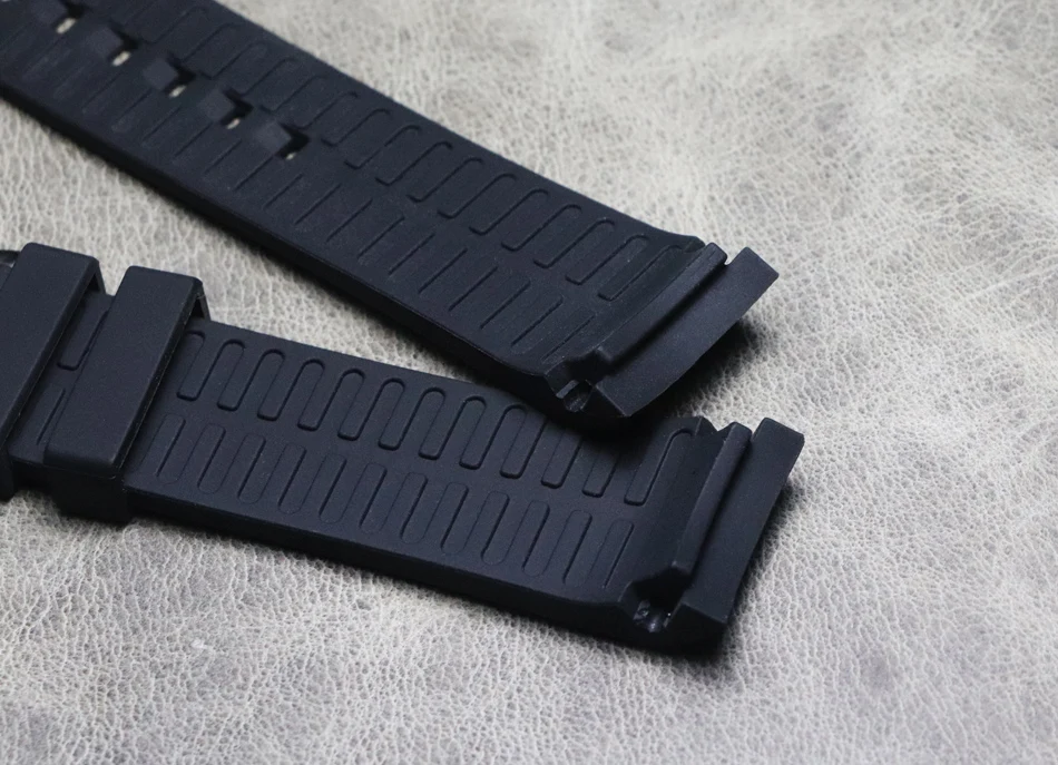 18mm 19mm 20mm 21mm 22mm 24mm Soft Silicone Strap Universal Elbow Arc Rubber Band Sport Waterproof Bracelet Watchband Black Gray