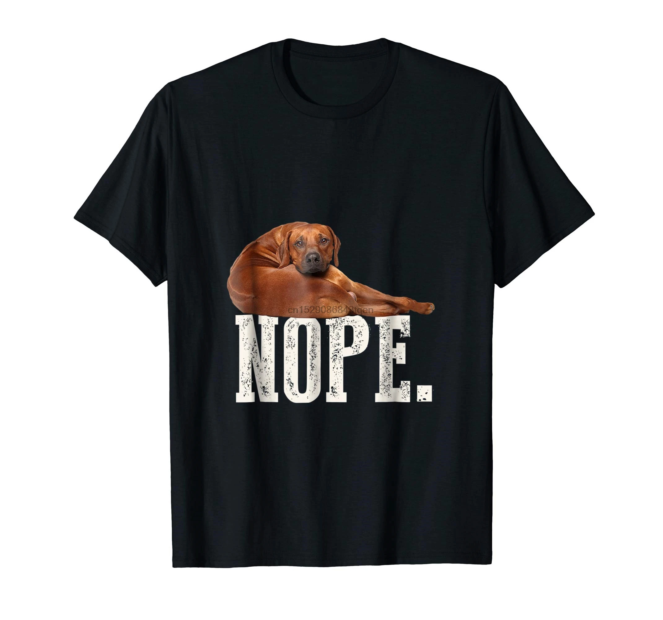 Nope Lazy Rhodesian Ridgeback T Shirt Dog Lover Gift Tee Мужская Футболка черный|Мужские футболки| |