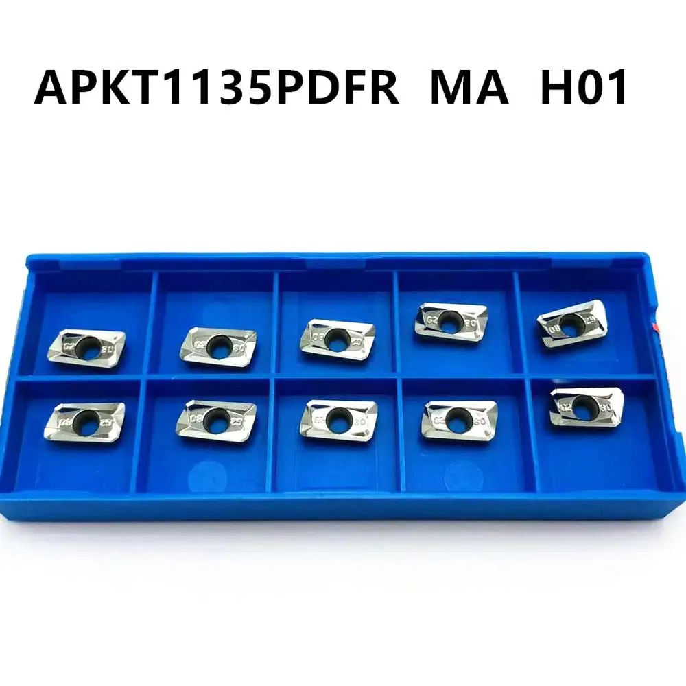 10 шт. алюминиевый режущий диск APKT1135 PDFR MA H01 алюминиевое лезвие фреза инструмент, вращающийся инструмент CNC инструмент AL+ оловянный сплав дерево