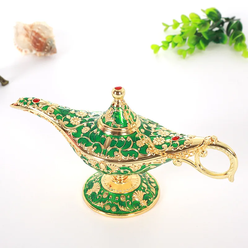 

Aladdin magic lamp creative ornament wishing lamp metal home decoration home decoration living room decoration