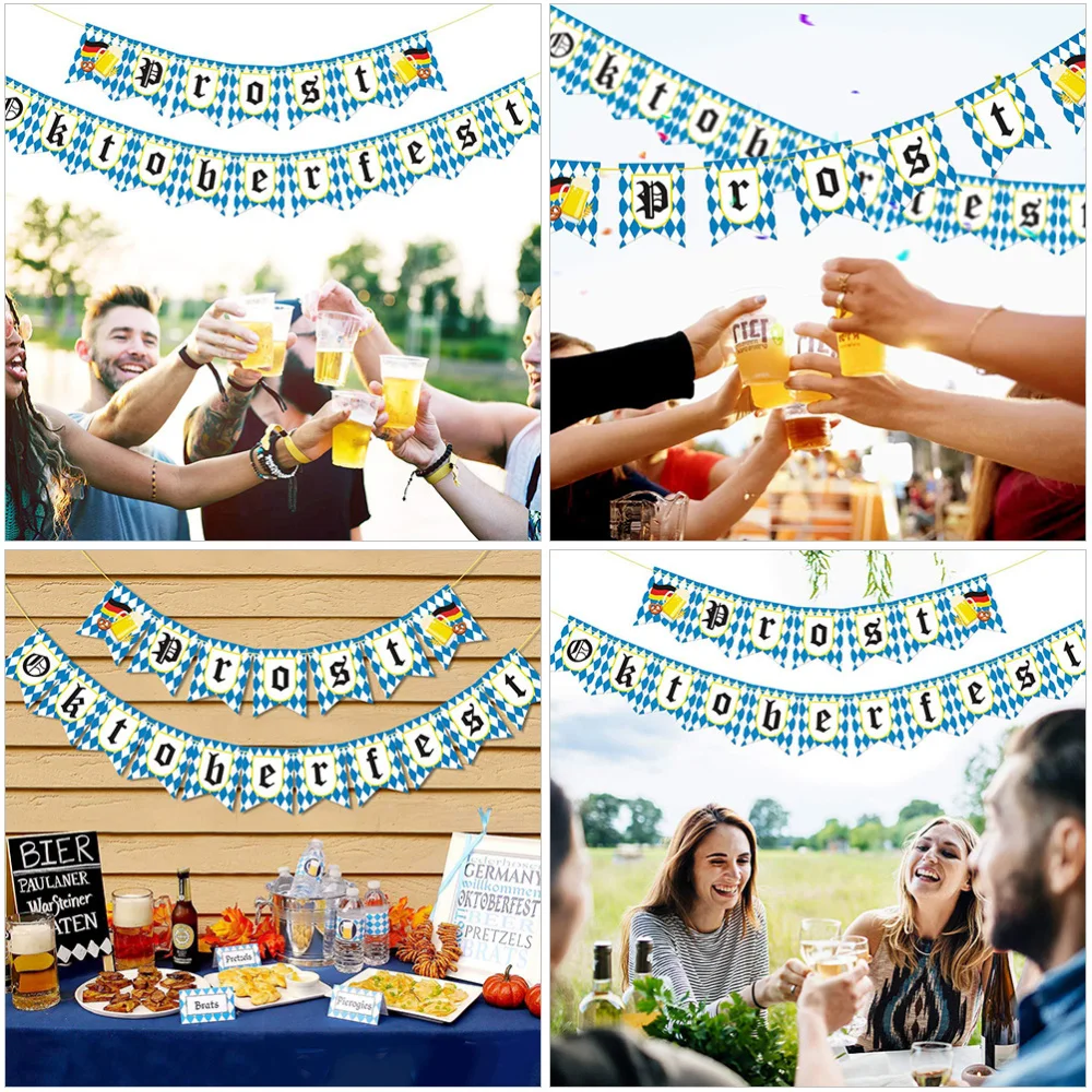 1 комплект Октоберфест баннер Пособия по немецкому языку фестиваль пива Декор