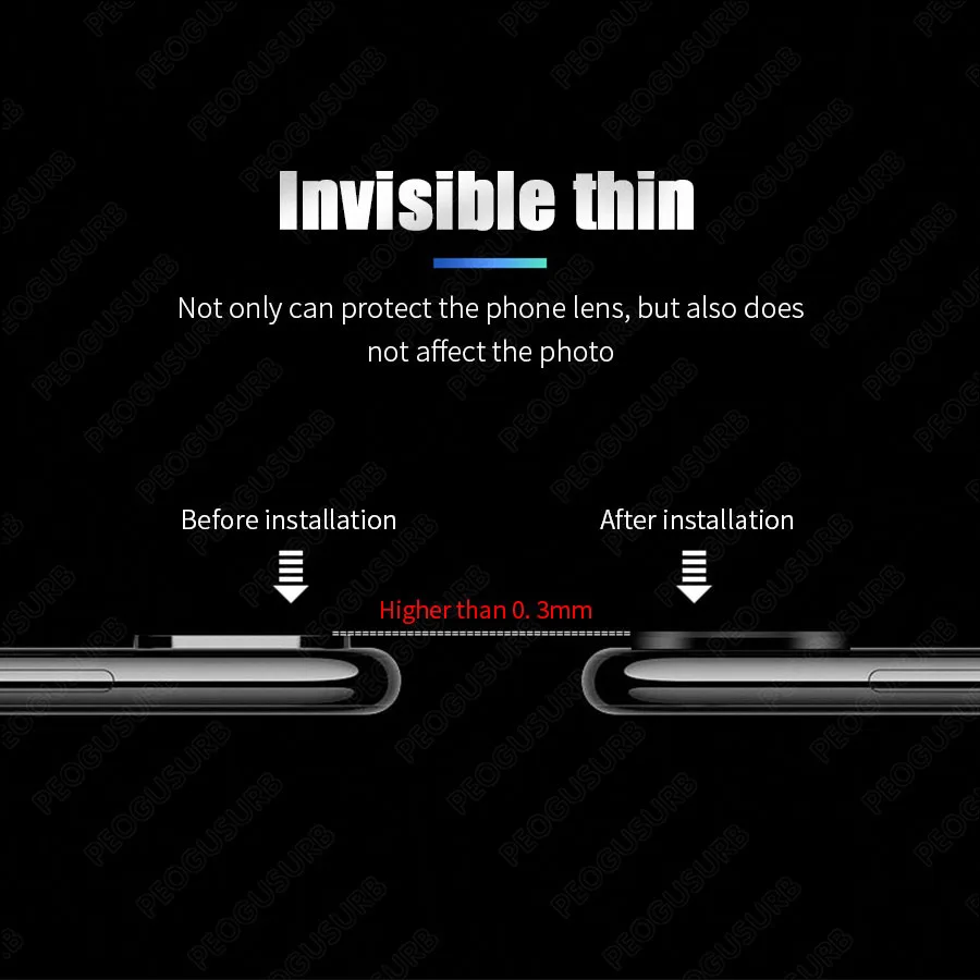 Для iPhone 11 Pro объектив камеры металлическое кольцо защитный чехол для Max задняя