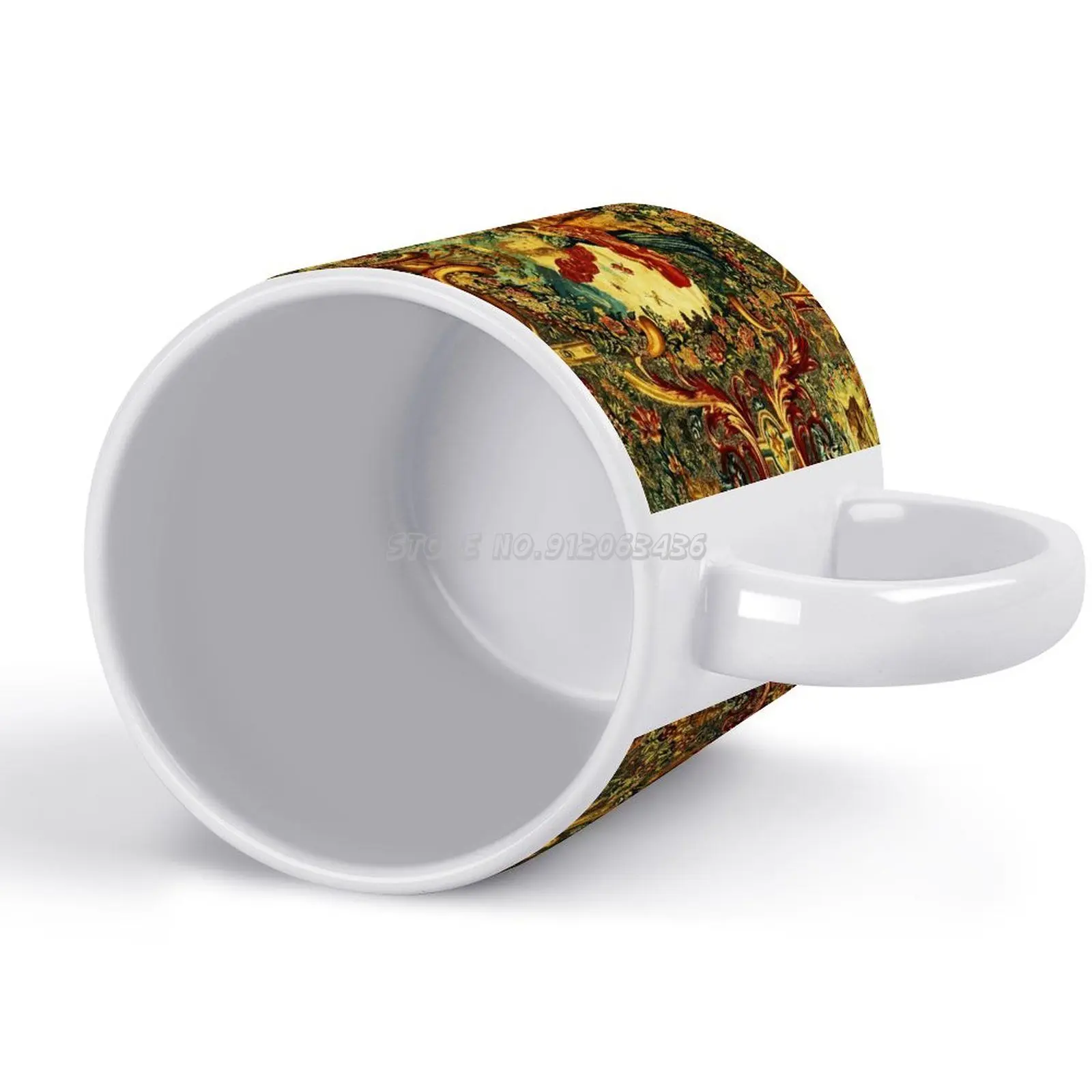 Сезоны и весна флора кофейные кружки с вышивкой в Королевском Стиле Люис 14