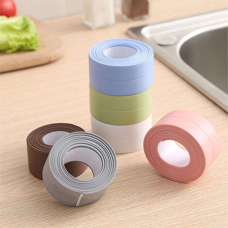 Kitchen Waterproof Mildew Tape Self Adhesive Tub and Wall Sealing Caulk Sealer Strip Sink Gas Stove Corner | Обустройство дома