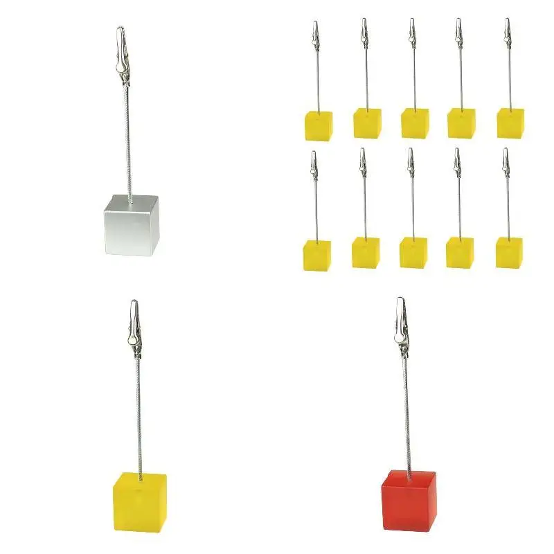 10 шт. кубическая проволока камедиевая основа памятная Фотография держатель