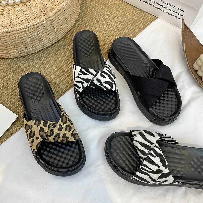 

Sandals And Slippers For Women'S Outer Wear 2021 New Summer Fashion Wild Ins Tide Lazy Flat Beach Shoes
