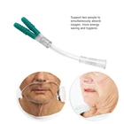 Одноразовый кислородный генератор, трехходовая кислородная трубка кислород майка, коннектор аксессуары для вентиляторов, медицинские инструменты для больничного дыхания