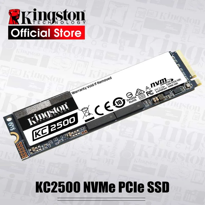 Kingston SSD M.2 1 ТБ 250GB 500GB 2 KC2500 NVMe Внутренний твердотельный жесткий диск M2 2280 TLC PCIe Gen 3 0x4