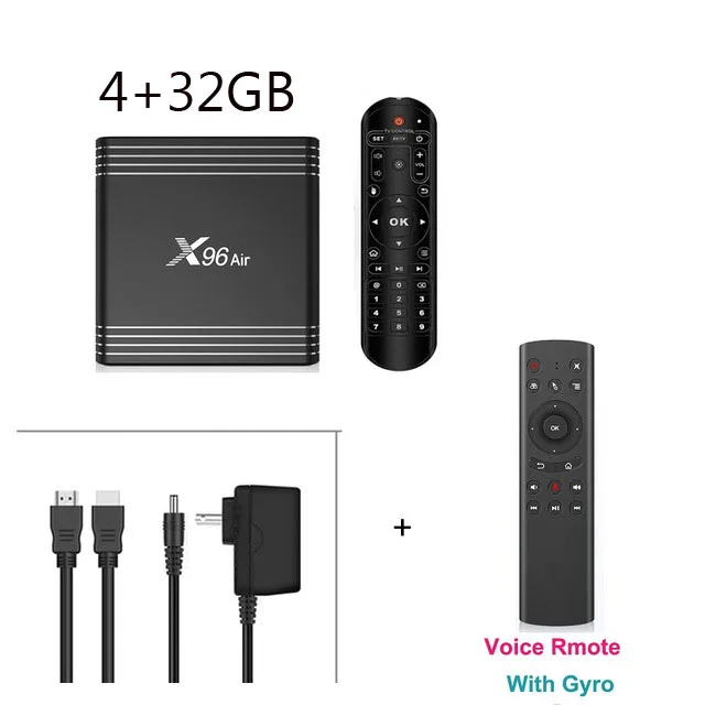 4GB 32GB G20 Gyro ТВ-приставка X96 Air Amlogic S905X3 Android 9,0 4 Гб 64 ГБ 32 ГБ 4K 8K 24fps Netflix X96Air 2,4/5,0G WiFi BT4.1 Smart tv box - Color: 4GB 32GB G20 Gyro