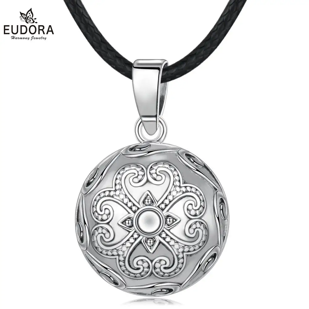 

Юдора 20 мм Медь Металл вырезанный цветок гармония шар колокольный звон подвеска ожерелье женщины ювелирные изделия для беременных подарок ...