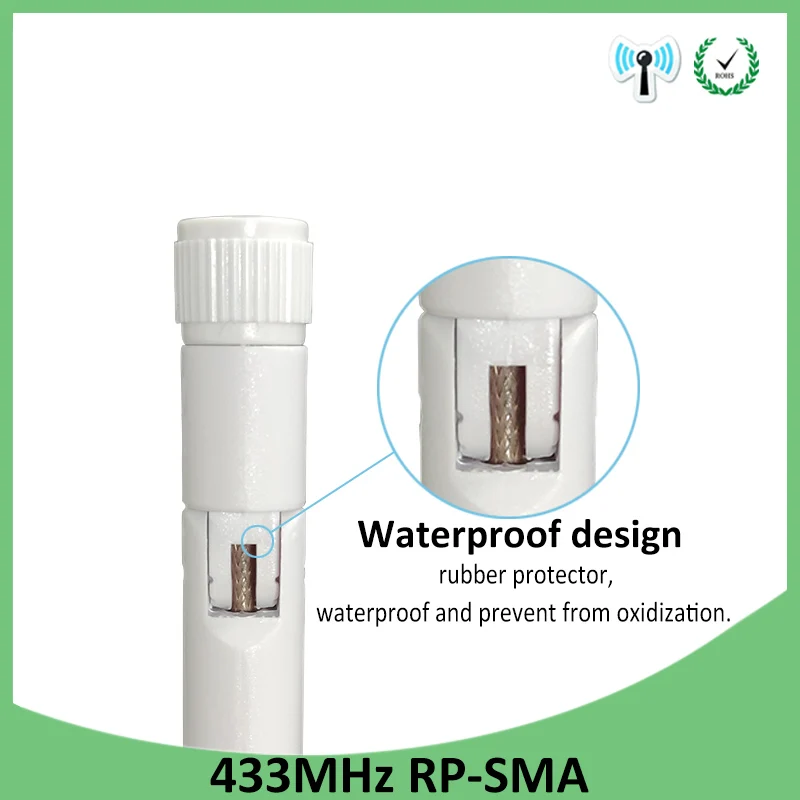 EOTH 20pcs 433mhz antenna 3dbi sma female lora antene iot module lorawan signal receiver ipex 1 SMA male pigtail Extension Cable