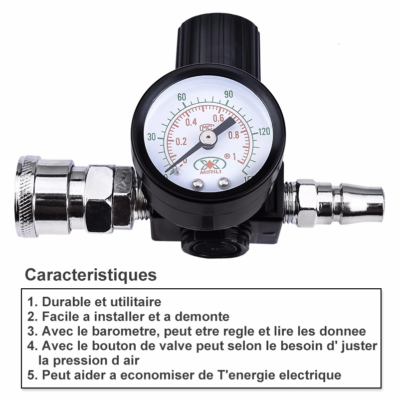 G1/4 ''Пневматический фильтр фреза регулятор компрессора Мини контроль