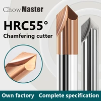 chamfer milling cutter 90 degree carbide corner countersink chamfering mill deburring edges 2 3 flutes v grove router