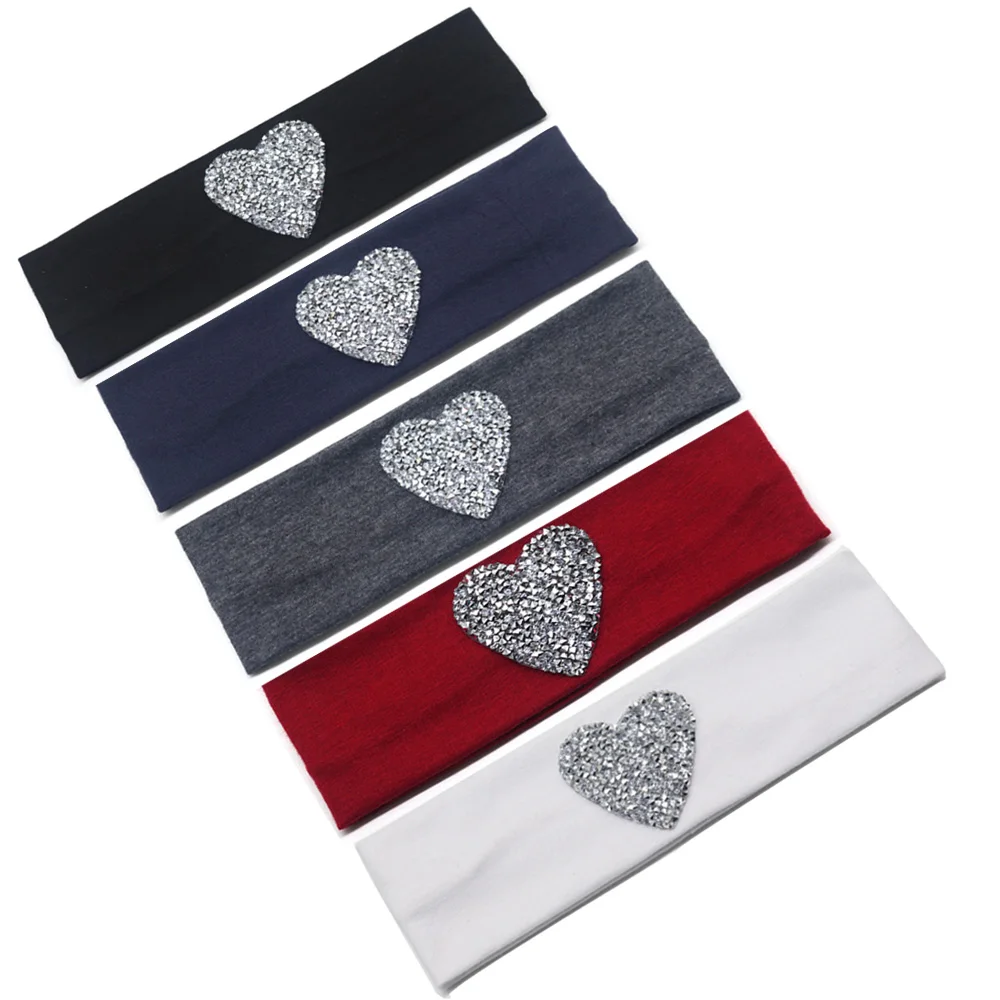5 см детская головная повязка летняя одежда для девочек модные серебряные Сердце