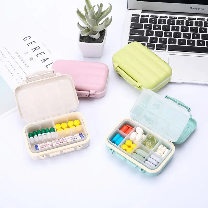 Home Convenient Travel Pill Tablet Storage Box Portable 8-Grid Medicine Organizer Container Holder Carry Accessories | Багаж и сумки