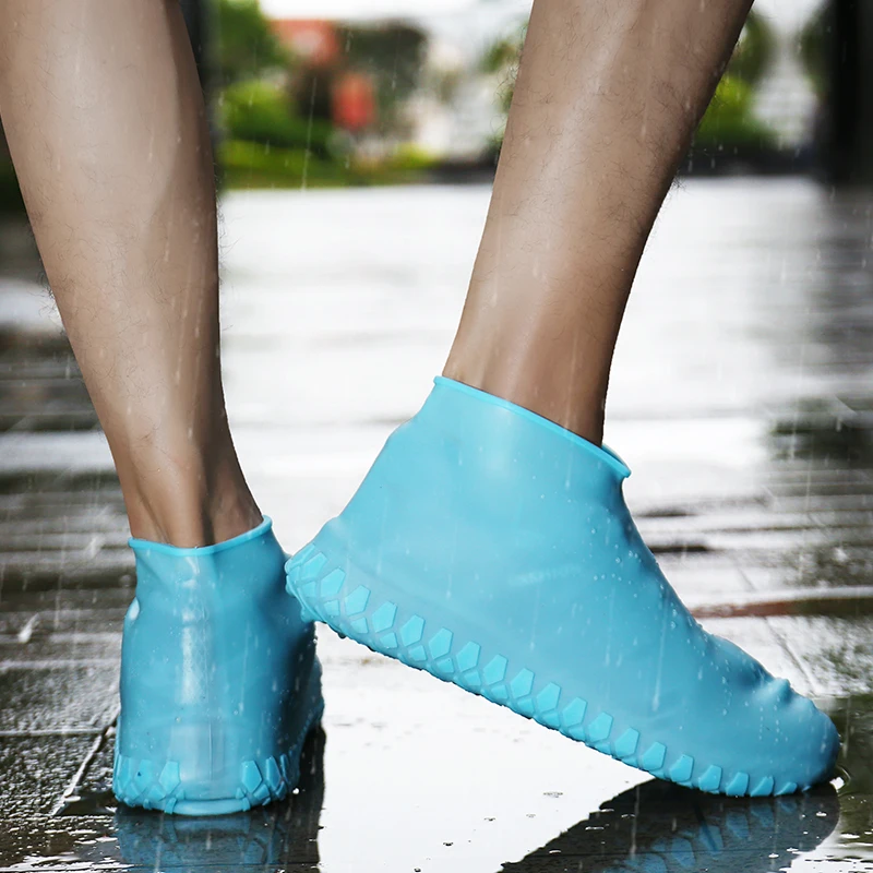 водостойкие чехлы на обувь Waterproof Rain Boots Set Elastic Non-slip Rubber Men And Women Shoe CoversRain Casual Shoes |